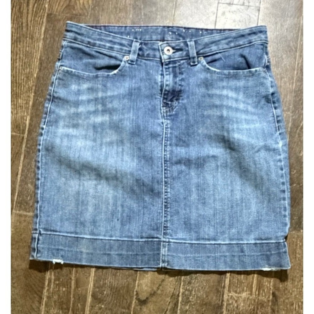 Vintage Dickies Blue Denim Jean Mini Skirt Size 6